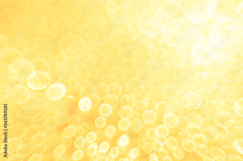 Golden yellow bokeh and texture background