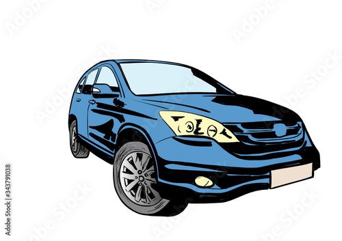 vector illustration of a car