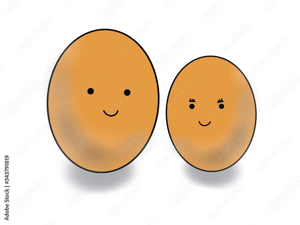 Brown chicken egg with isolated background, Brown chicken egg with different faces
Brown chicken egg with isolated background, Brown chicken egg with different faces