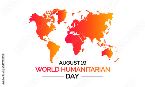 Vector illustration on the theme of World Humanitarian day observed each year on August 19th worldwide.