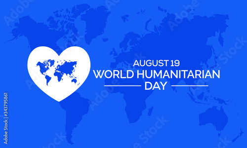 Vector illustration on the theme of World Humanitarian day observed each year on August 19th worldwide.