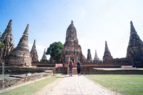 November 2019  Ayutthaya Thailand Tourist visit Wat Chaiwatthanaram is a Buddhist temple in the city of Ayutthaya Historical Park  Thailand