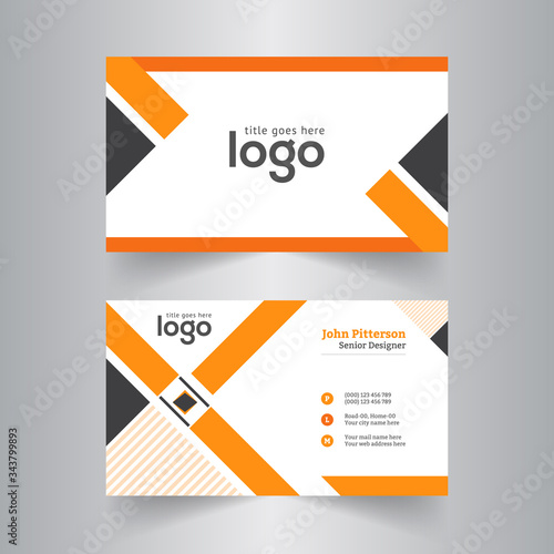 Creative business card design template. © Xvector