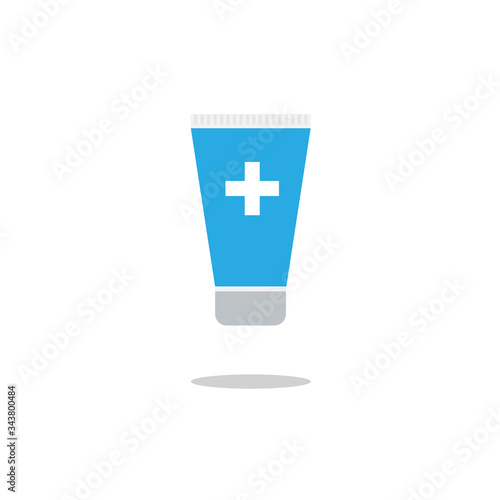 Disinfection. Hand sanitizer bottle icon, washing gel. Vector illustrationDisinfection. Hand sanitizer bottle icon, washing gel. Vector illustration	
