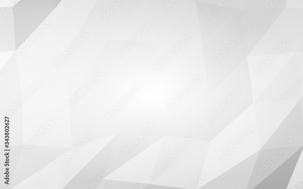 Fototapeta premium Białe tło. Tło Lowpoly. Zmięty papier. Ilustracja 3D