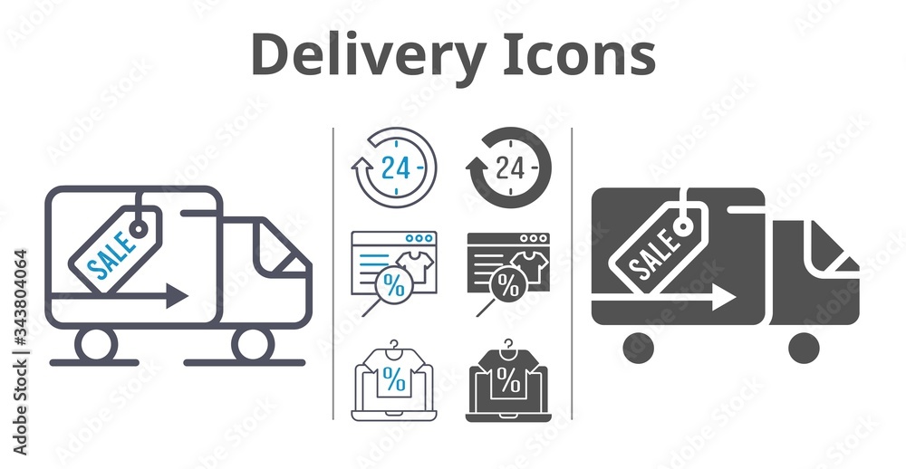 delivery icons icon set included online shop, 24-hours, delivery truck icons delivery icons icon set included online shop, 24-hours, delivery truck icons