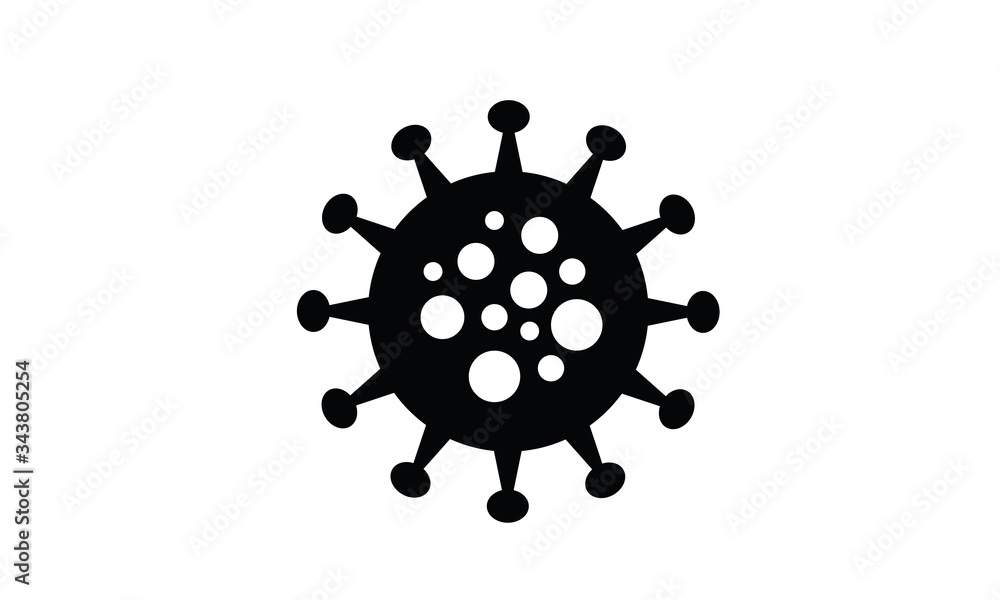 Obraz premium Corona virus symbol covid-19 pandemic vector illustration