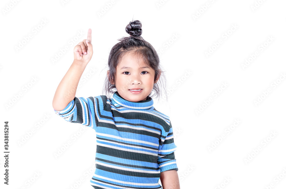 portrait of asian little girl over white background portrait of asian little girl over white background