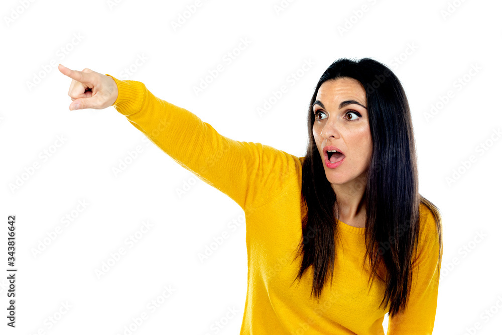 Attractive brunette woman Attractive brunette woman