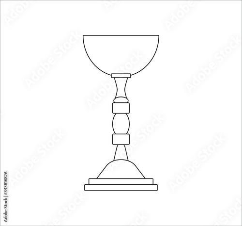 chalice of catholic church. Vector illustration for web and mobile design.