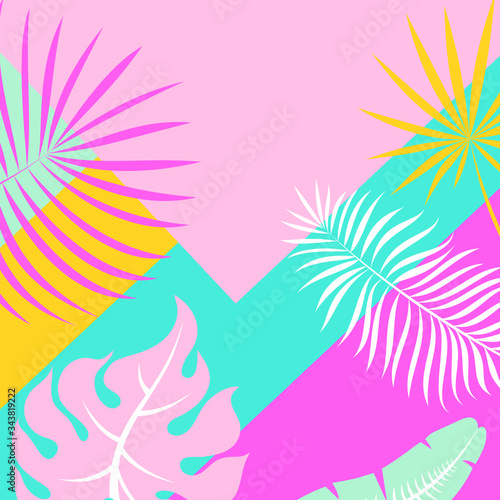 Abstract bright floral background