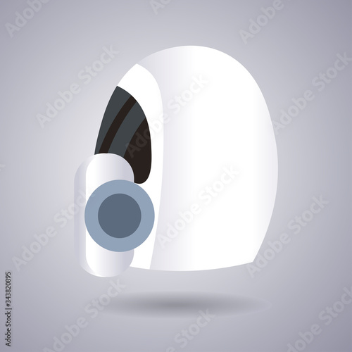 antiviral medical respirator face mask protection against coronavirus prevention of virus spreading pandemic covid-19 concept vector illustration