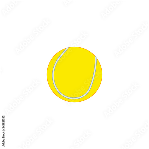 tennis ball. Vector illustration for web and mobile design.