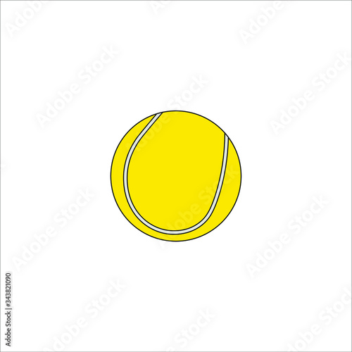 tennis ball. Vector illustration for web and mobile design.
