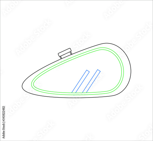 tennis racket cover. Vector illustration for web and mobile design.