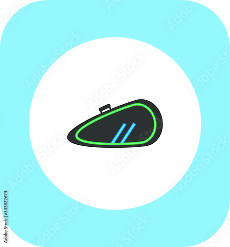 tennis racket cover. Vector illustration for web and mobile design.