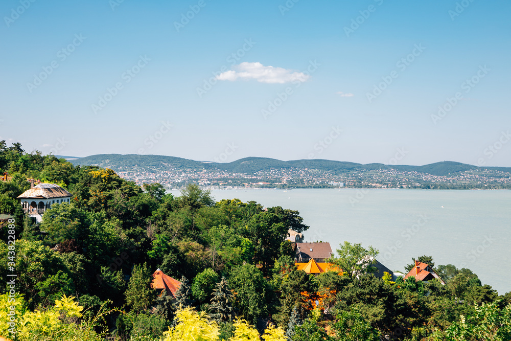 Tihany village and Lake Balaton in Hungary