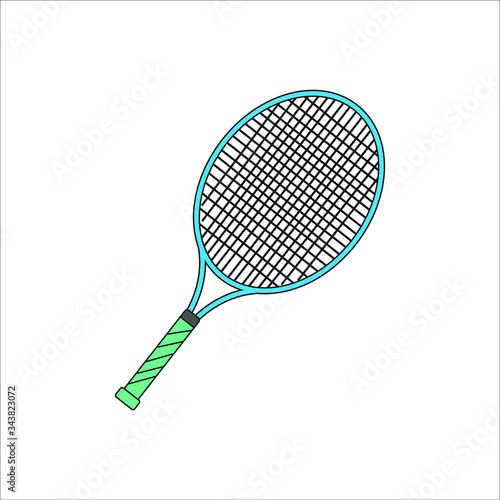 tennis racket. Vector illustration for web and mobile design.