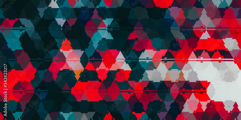 Triangle mosaic futuristic texture Hexagonal Tiling Regular Polygon Tessellation