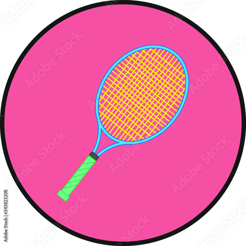 tennis racket. Vector illustration for web and mobile design.