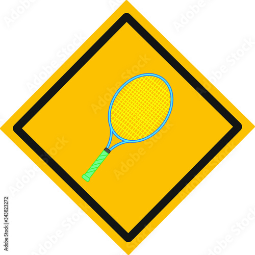 tennis racket. Vector illustration for web and mobile design.
