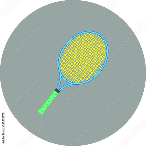 tennis racket. Vector illustration for web and mobile design.