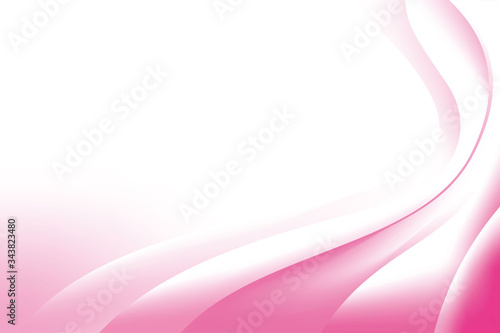 Abstract Smooth Pink White Wave Gradient Background Design Template Vector
