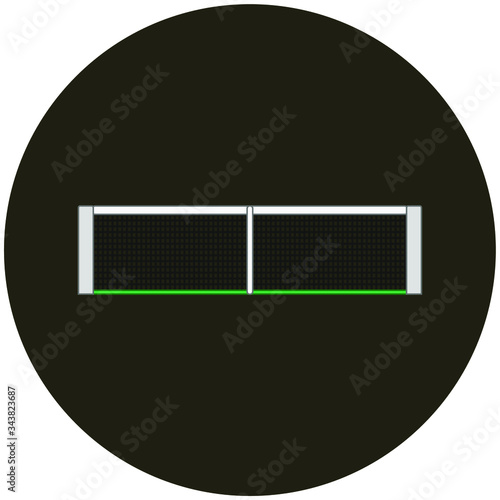 tennis court net. Vector illustration for web and mobile design.
