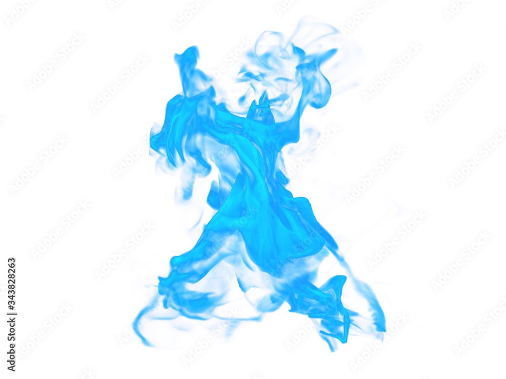 Obraz premium Abstract illustration of inky shape.