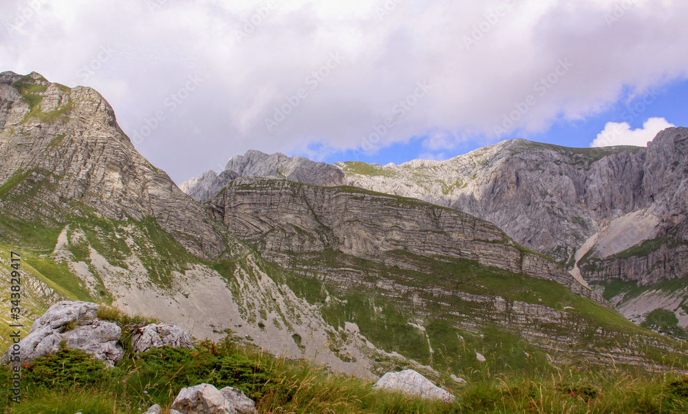 Durmitor Ring road landscape panorama, Montenegro Durmitor Ring road landscape panorama, Montenegro