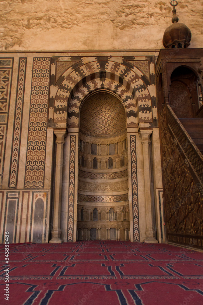 Inside the Citadel of Cairo or Citadel of Saladin