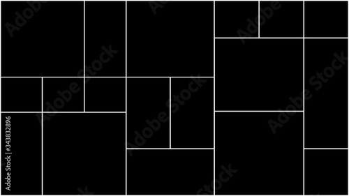 Wallpaper Mural Creative vector Template Collage. Frames for photo. Torontodigital.ca