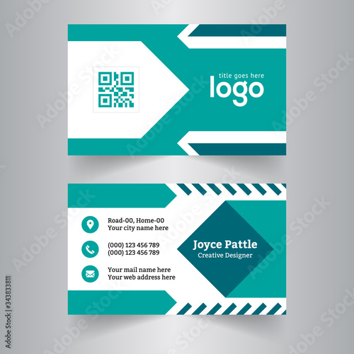 Abstract business card template Design.