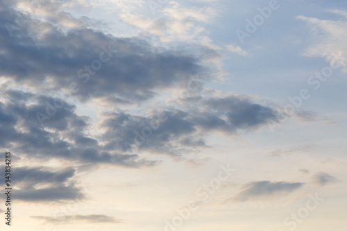 Fototapeta Naklejka Na Ścianę i Meble -  Blue sky and white cloud and golden sunshine background for creative graphic design wallpaper