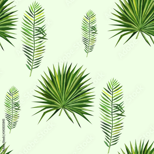 Watercolor seamless floral pattern hand drawing decorative background. Hand drawn watercolor illustration. Print for textile, cloth, wallpaper, scrapbooking