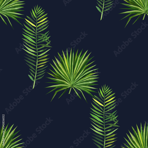 Watercolor seamless floral pattern hand drawing decorative background. Hand drawn watercolor illustration. Print for textile, cloth, wallpaper, scrapbooking