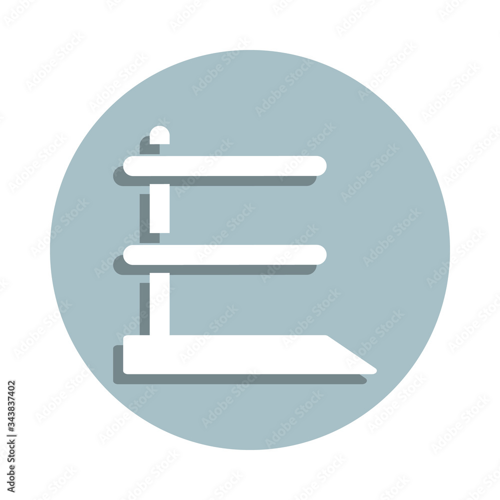 Laboratory, stand badge icon. Simple glyph, flat vector of laboratory icons for ui and ux, website or mobile application Laboratory, stand badge icon. Simple glyph, flat vector of laboratory icons for ui and ux, website or mobile application
