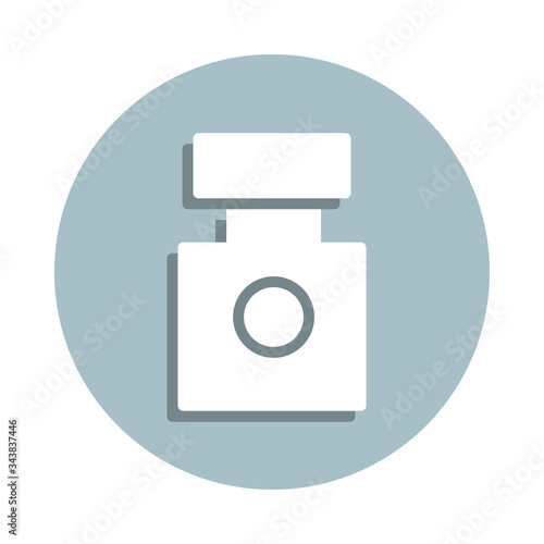 Laboratory, jar badge icon. Simple glyph, flat vector of laboratory icons for ui and ux, website or mobile application