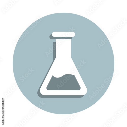 Laboratory, flask badge icon. Simple glyph, flat vector of laboratory icons for ui and ux, website or mobile application © Anar
