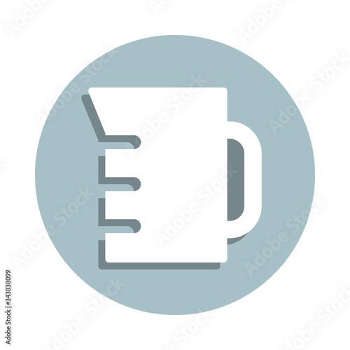 Laboratory, beaker badge icon. Simple glyph, flat vector of laboratory icons for ui and ux, website or mobile application