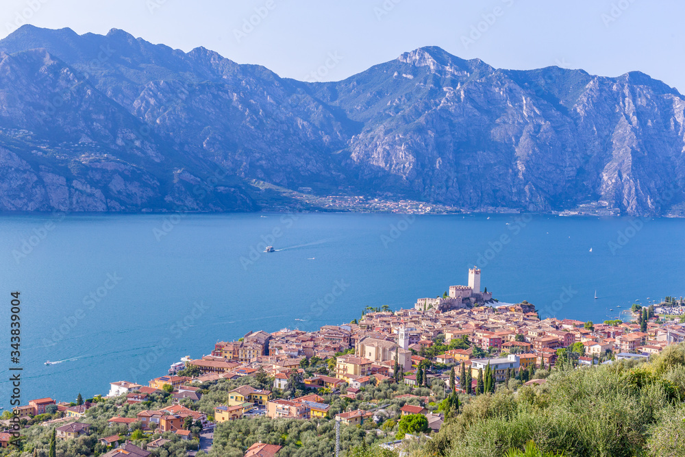 Ancient tower in Malcesine old town