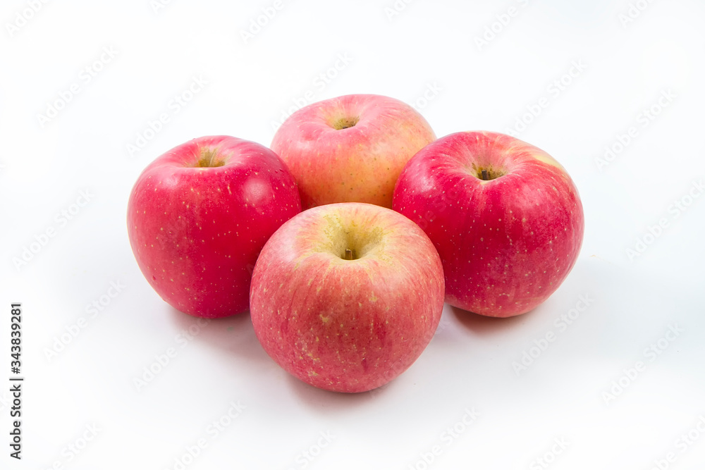 fuji apple isolated on white background with clipping path fuji apple isolated on white background with clipping path
