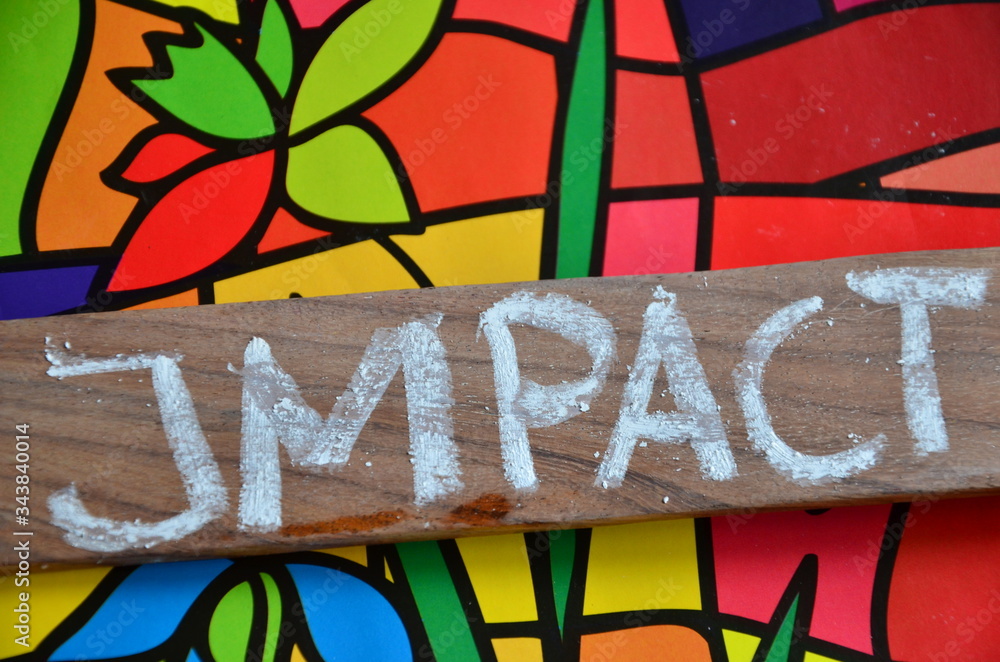 Fototapeta premium SLOWO IMPACT