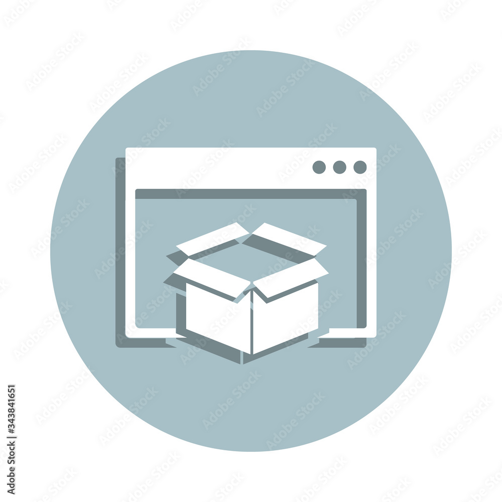 Seo packet badge icon. Simple glyph, flat vector of seo and development icons for ui and ux, website or mobile application Seo packet badge icon. Simple glyph, flat vector of seo and development icons for ui and ux, website or mobile application
