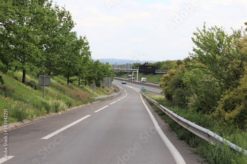 Sortie de voie rapide - sortie de la D301 ou boulevard urbain sud    Corbas - Ville de Corbas - D  partement du Rh  ne - France