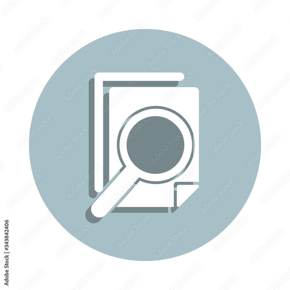 Content check badge icon. Simple glyph, flat vector of seo and development icons for ui and ux, website or mobile application Content check badge icon. Simple glyph, flat vector of seo and development icons for ui and ux, website or mobile application