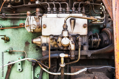 old tractor engine