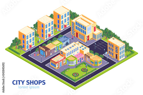 City District Shops Composition