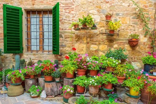 a colorful glimpse of Montefioralle, a Chianti village