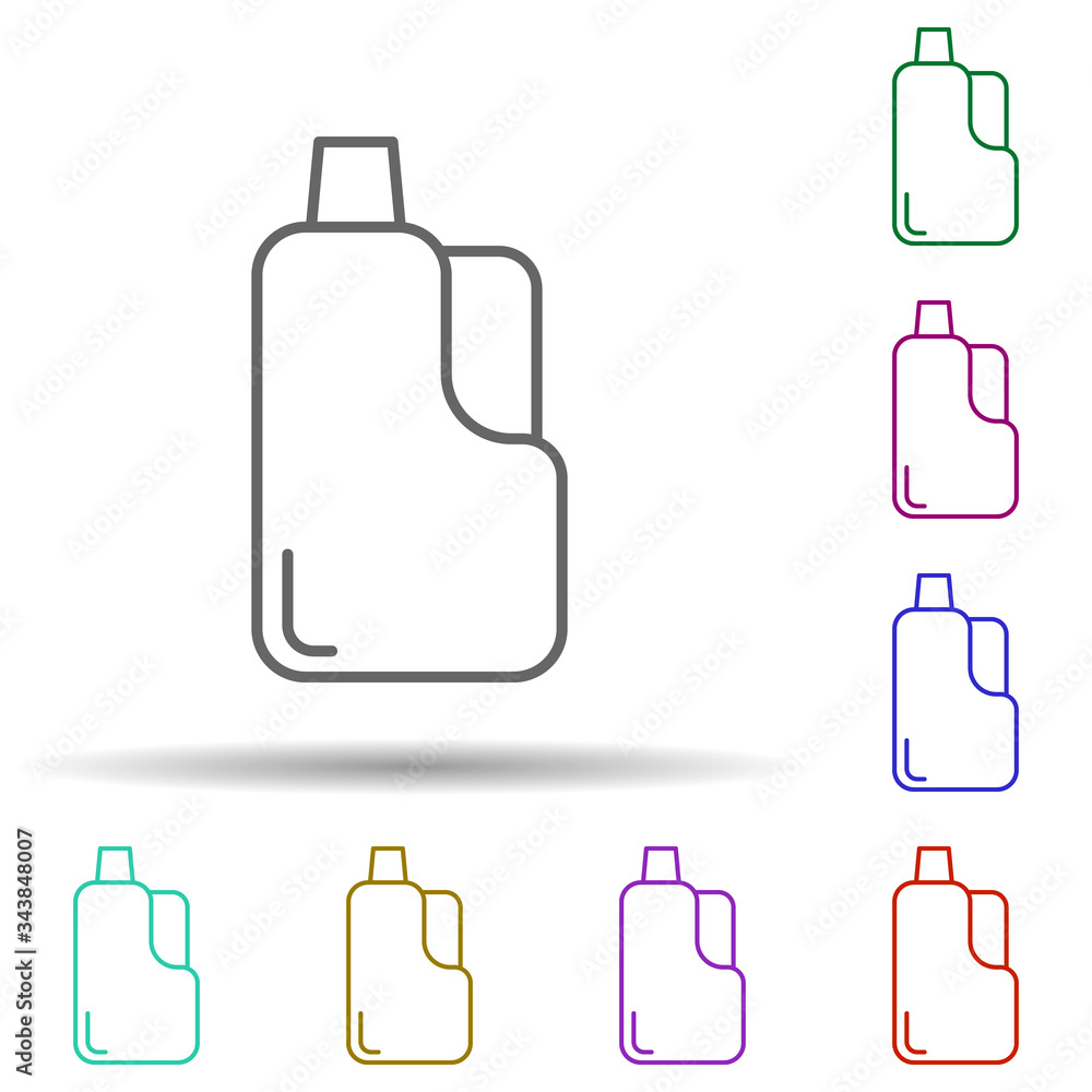 Detergent multi color icon. Simple thin line, outline vector of cleaning icons for ui and ux, website or mobile application Detergent multi color icon. Simple thin line, outline vector of cleaning icons for ui and ux, website or mobile application